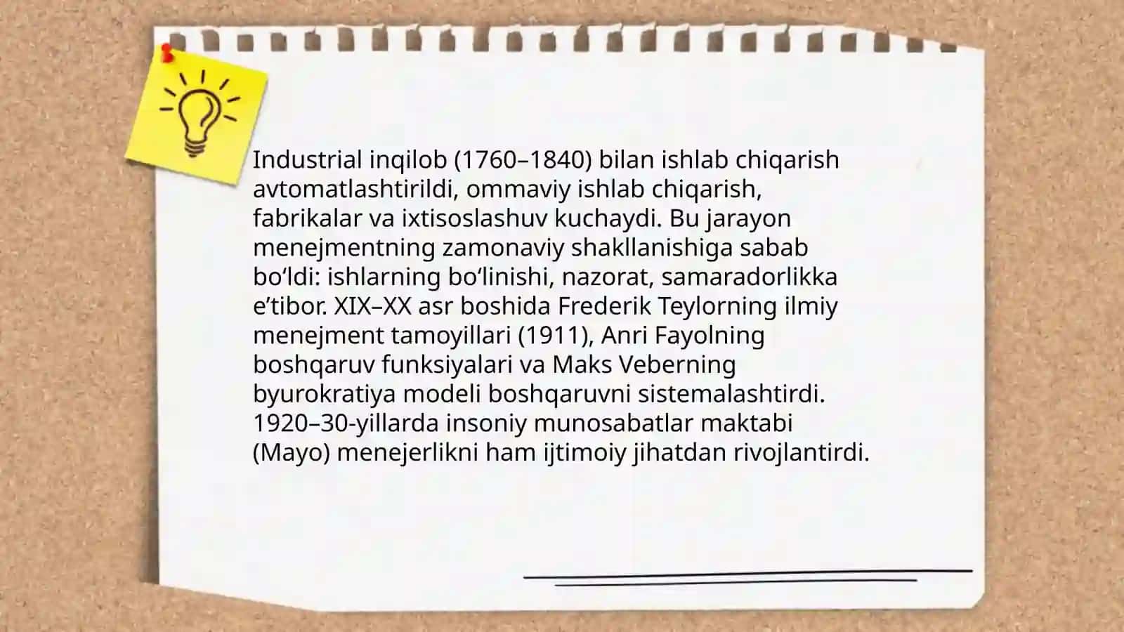 Menejmentning rivojlanish tarixi va xozirgi xolati 4