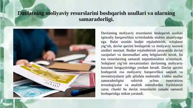 SOLIQLARNING MAKROIQTISODIY MOHIYATI VA SOLIQ SIYOSATI 4