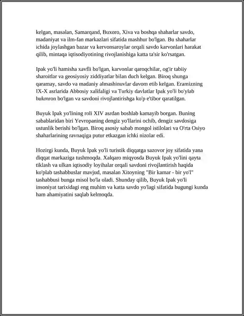 BUYUK IPAK YO'LINING SHAKILLANISH TARIXI 4