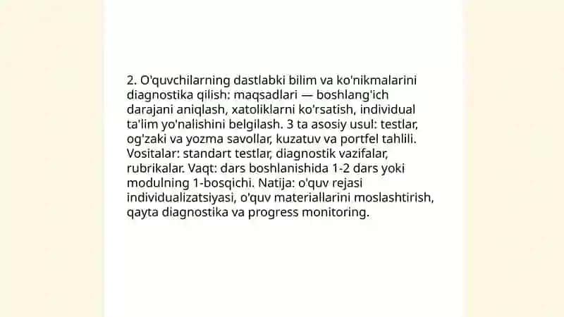 Yaxlit pedagogik jarayon bosqichlari 4