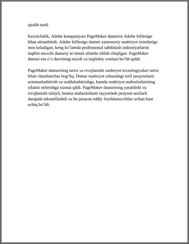 PageMaker dasturi 4