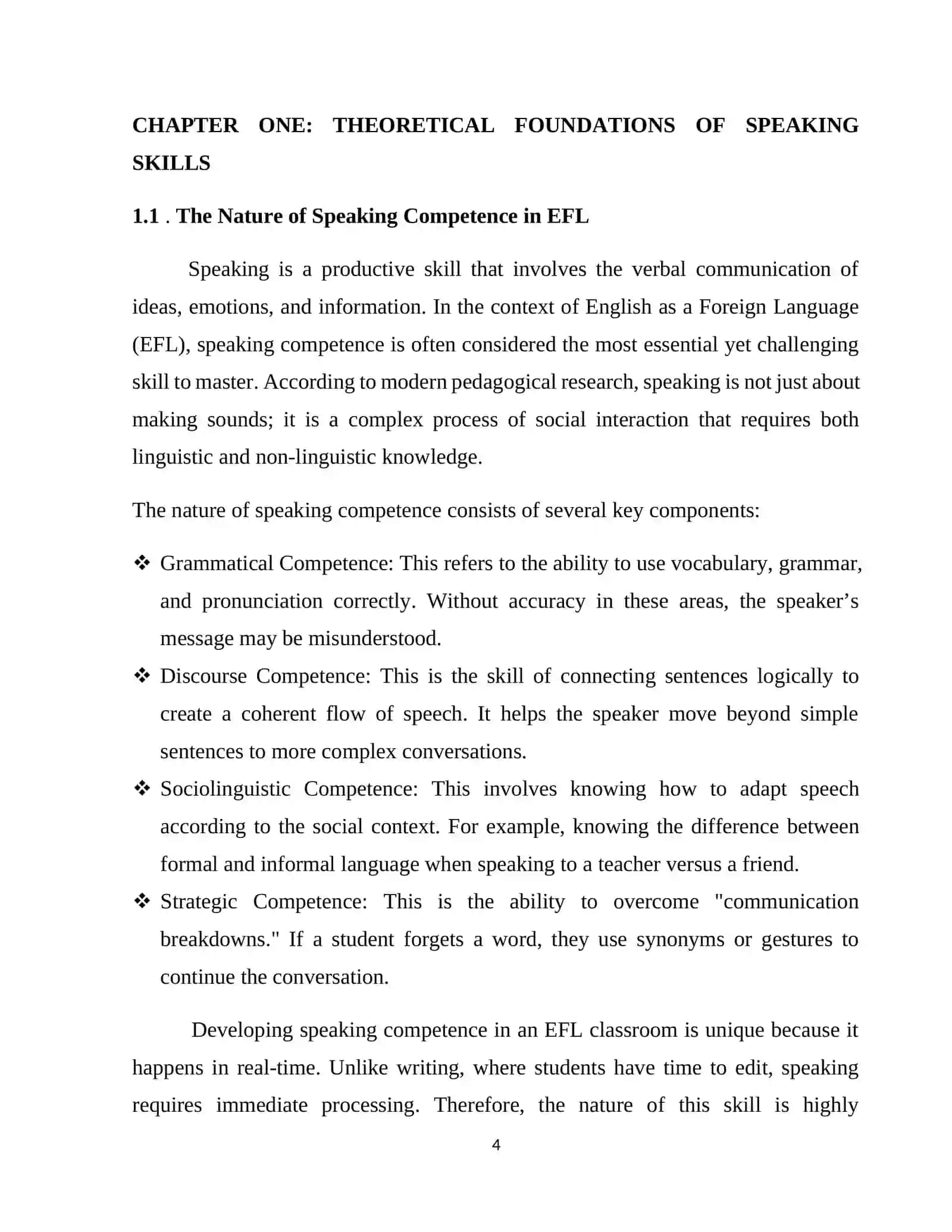 Developing Speaking Through Integrated Skills 4