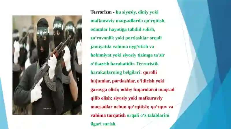 Ekstremizm va Terrorizm 4