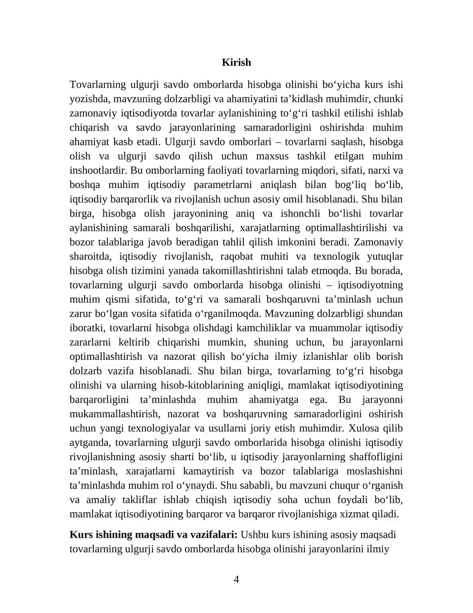 TOVARLARNING ULGURJI SAVDO OMBORLARDA HISOBGA OLINISHI 4