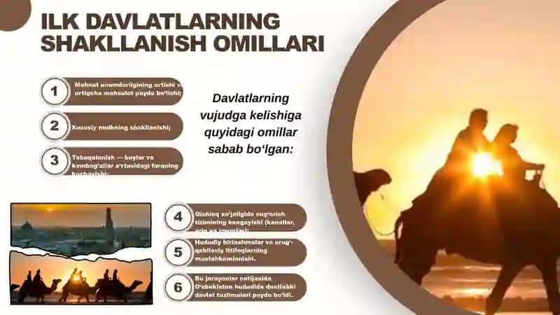 O‘zbekiston hududida ilk davlatlarning vujudga kelishi 4
