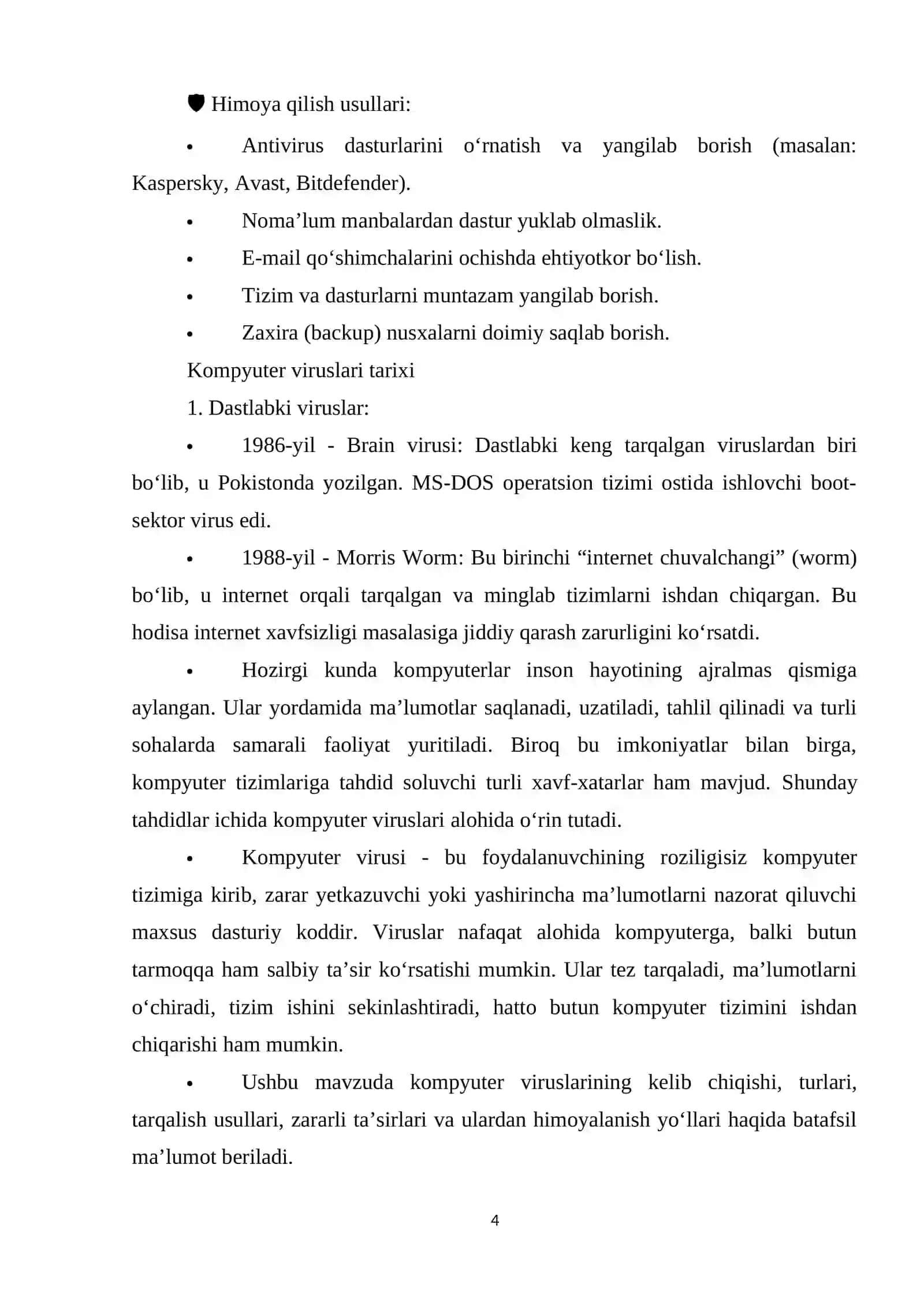 Kompyuter viruslari haqida tushuncha 4