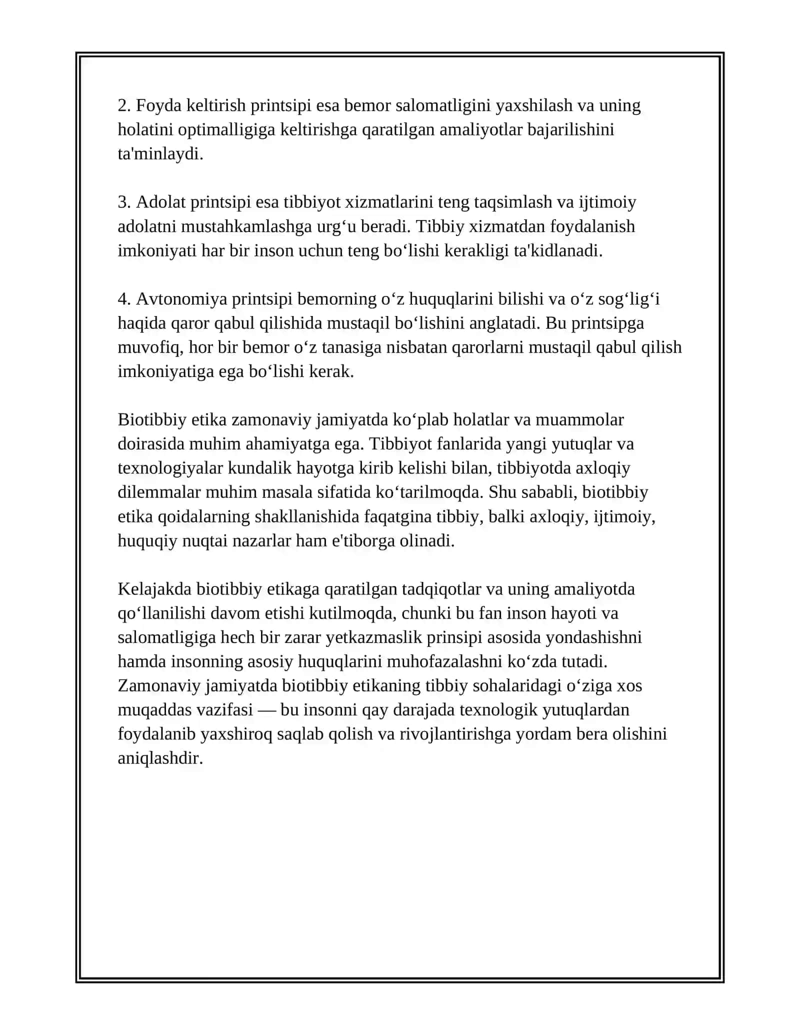 Zamonaviy jamiyatda biotibbiy etika 4