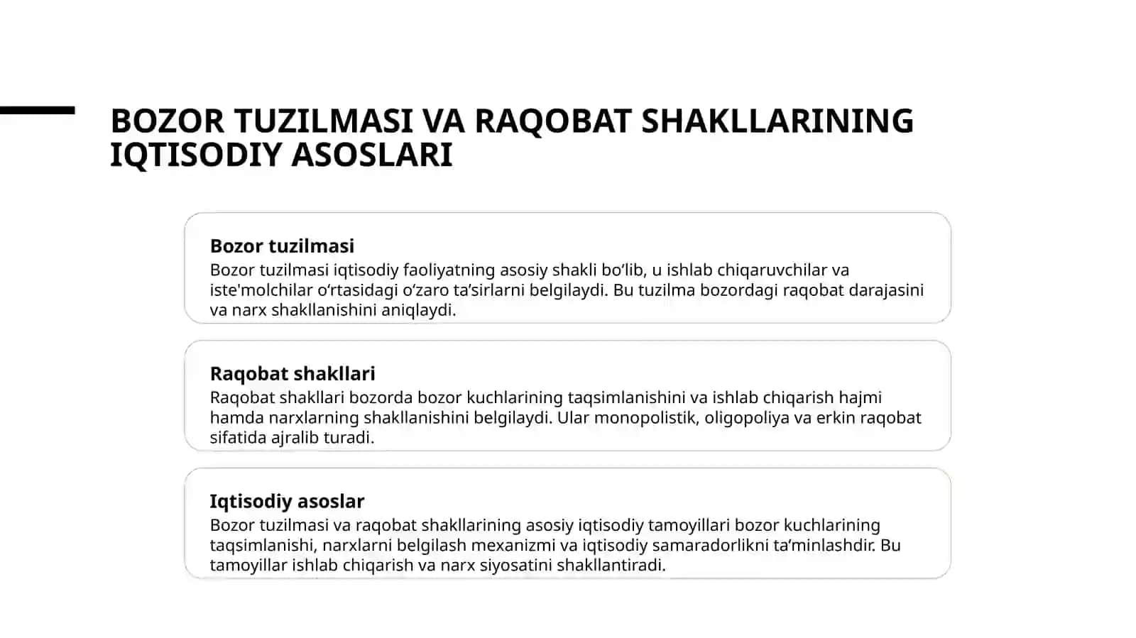 Monopolistik raqobat va oligapoliya sharoitida ishlab chiqarish hajmi va narxning shakllanishi 4