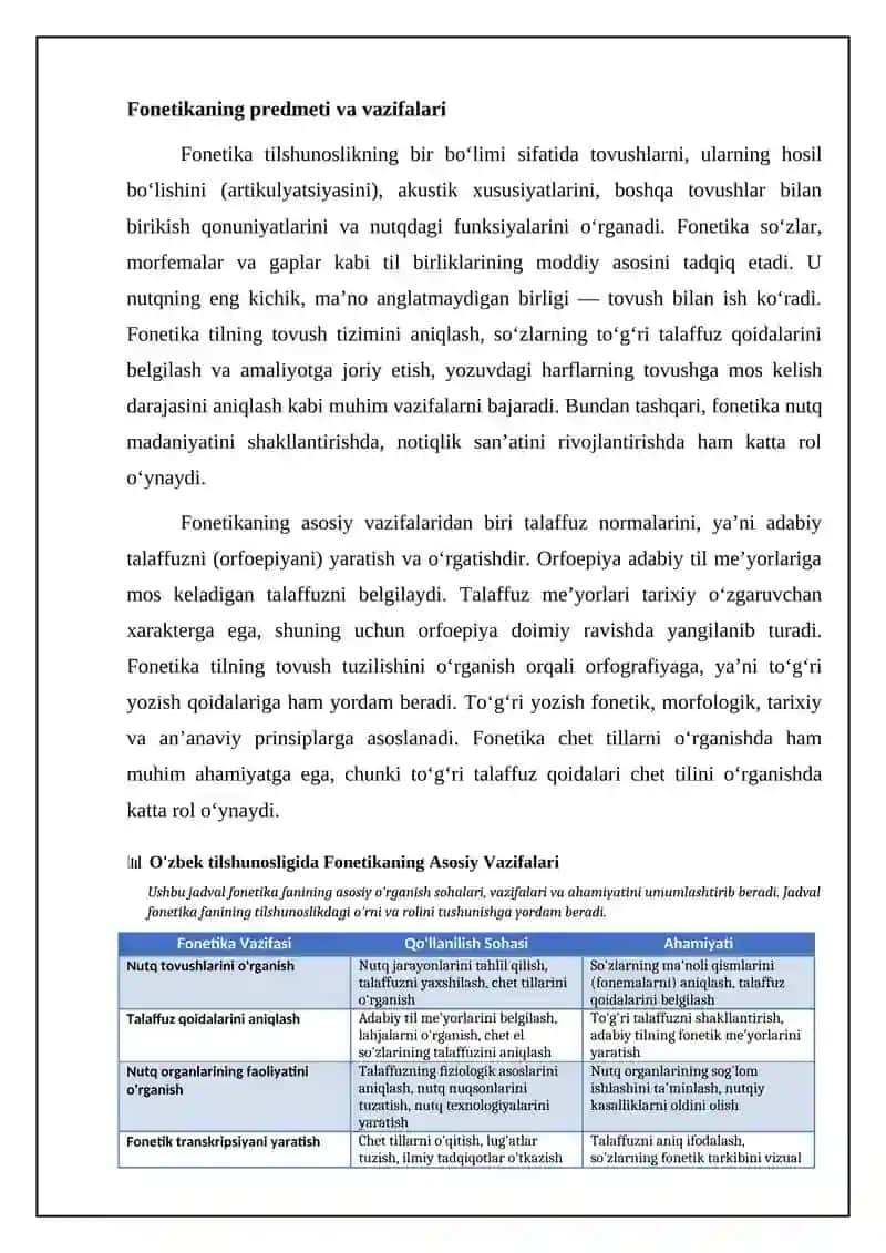 Fonetika: tovush tizimi va uning tasnifi 4