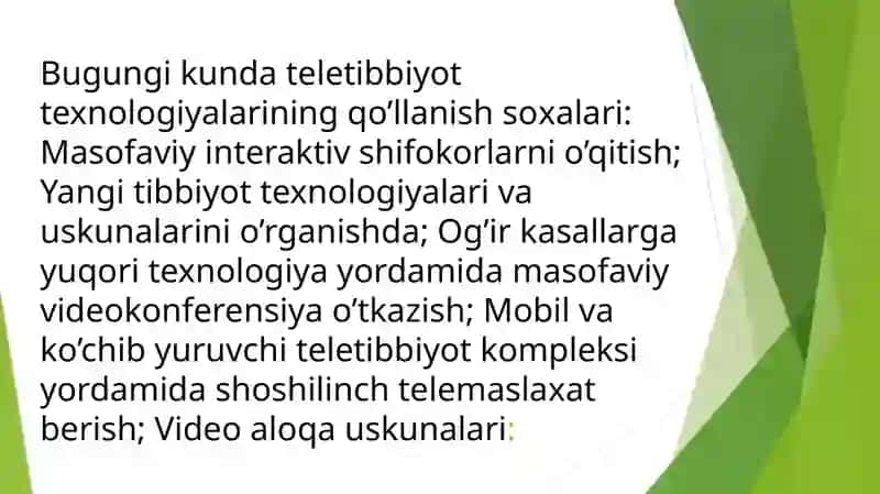 Tibbiyotda telekommunikatsion tizimlar 4