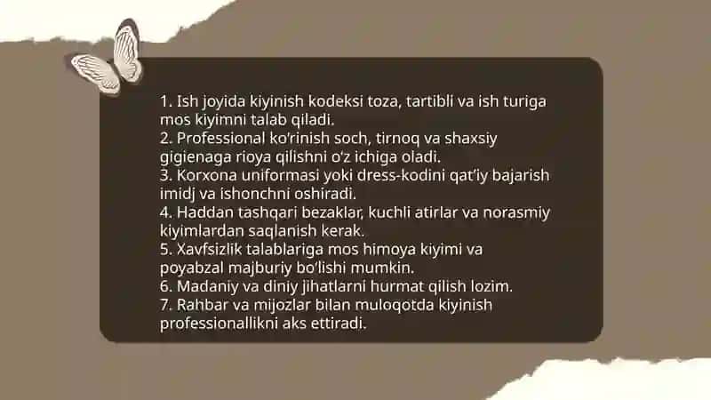 Ish joyidagi odob-axloq va kasbiy mahorat (amaliy masalalar) 4