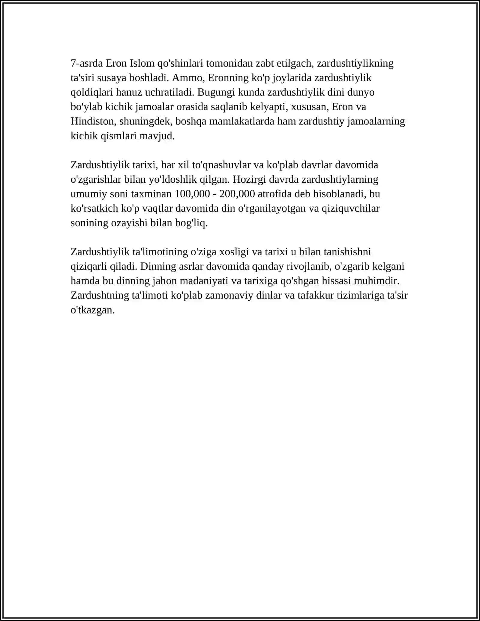 ZARDUSHTIYLIK TA’LIMOTI 4