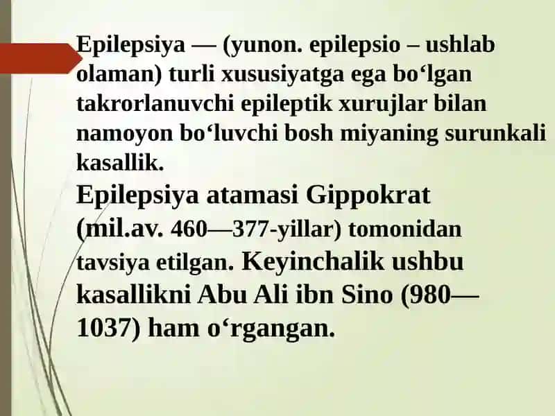 Epilepsiyaga qarshi vositalar va Litiytuzlari 4