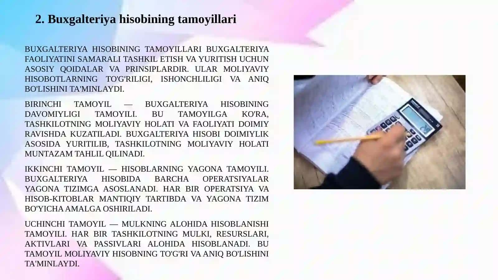 BANKLARDABUXGALTERIYAHISOBINI TASHKIL QILINISH ASOSLARI 4