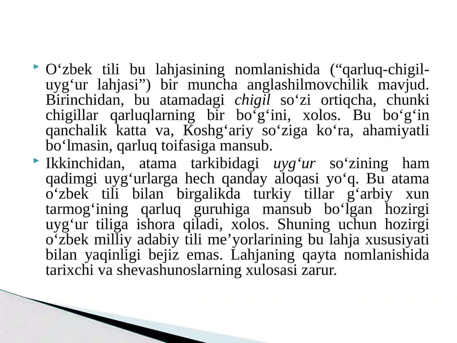 O‘zbek adabiy tili va shevalarlari 4