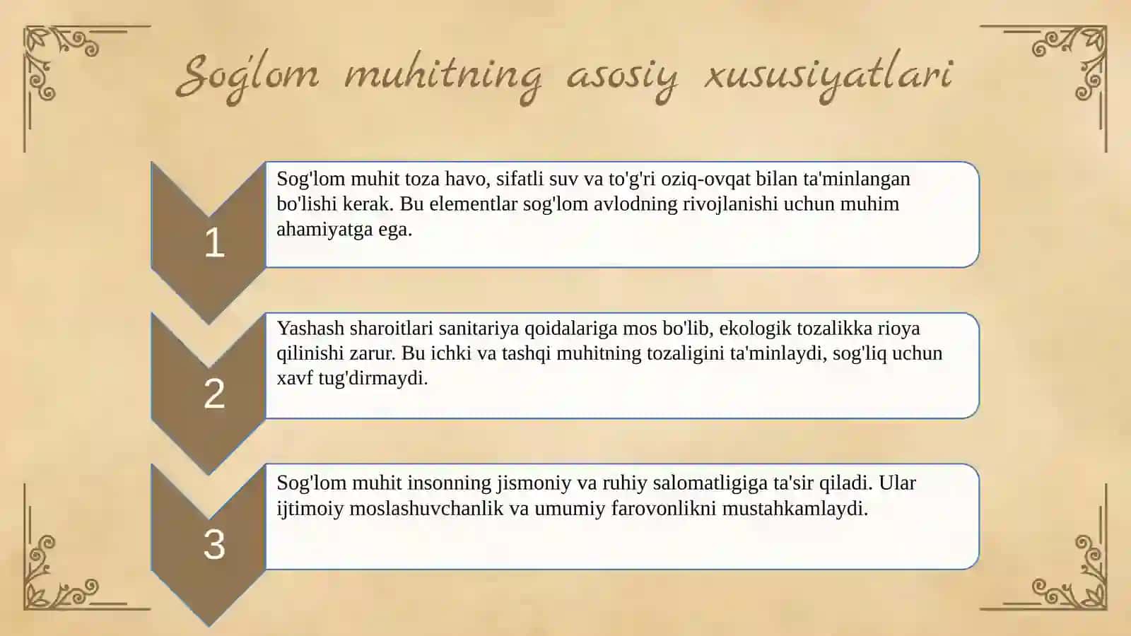 Soglom muhit-soglom avlod. Tibbiyotda Ahmad Al-Fargoniy merosi 4