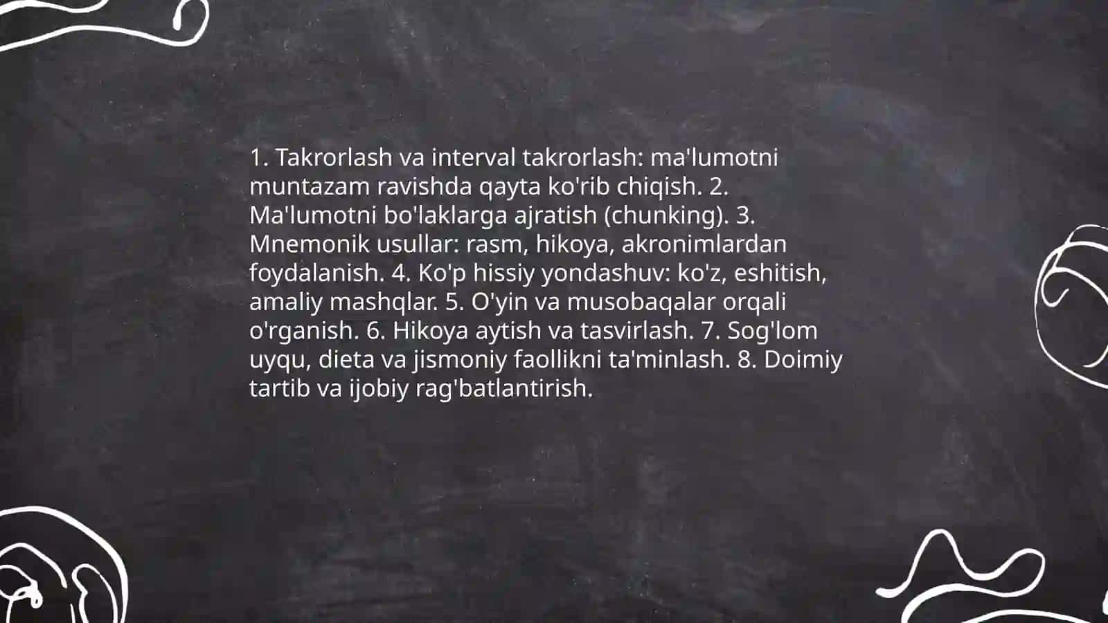 Xotirani oʻstirish va tarbiyalash by Jumanazarova Sobida 4