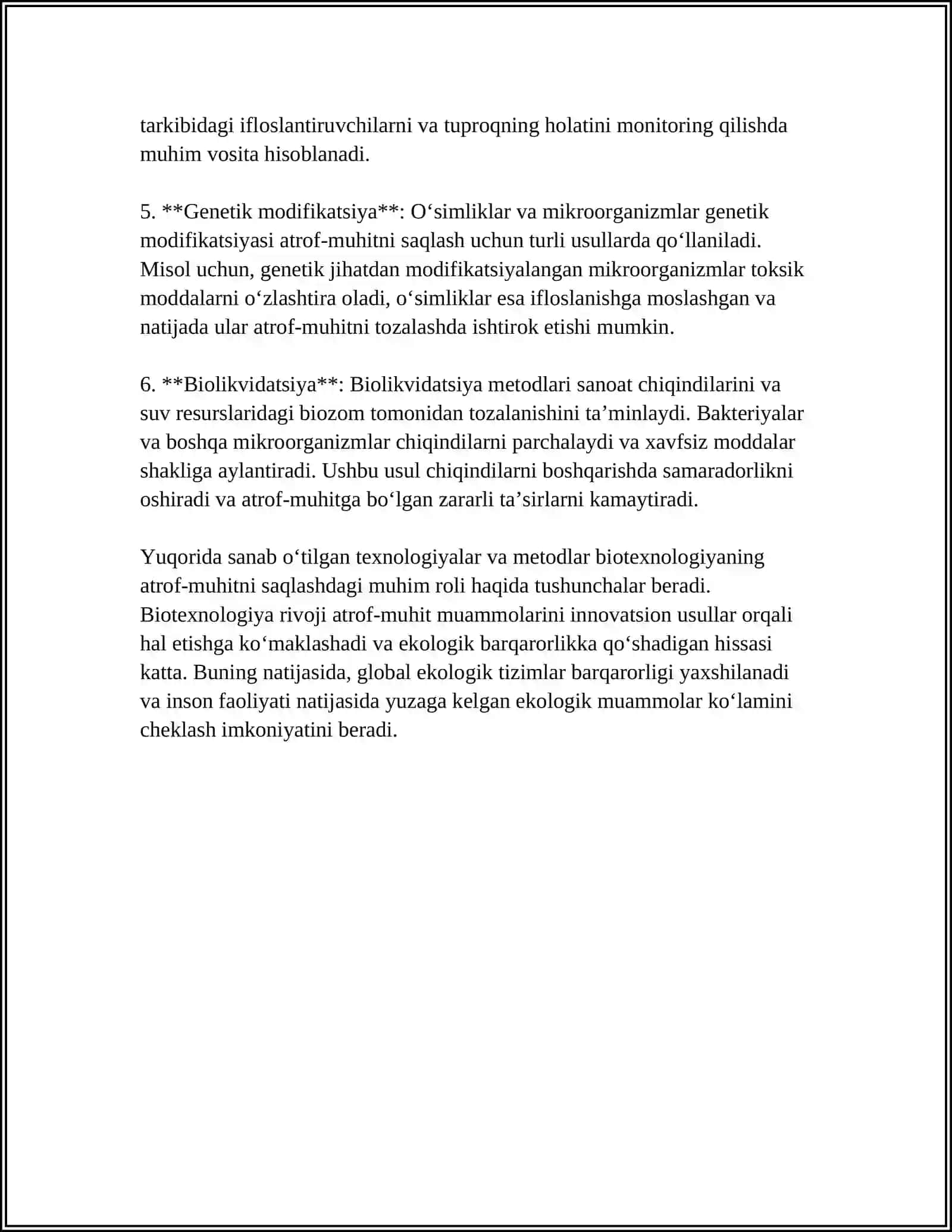 ATROF - MUHITNI SAQLASHDA BIOTEXNOLOGIYAnING ROLI 4