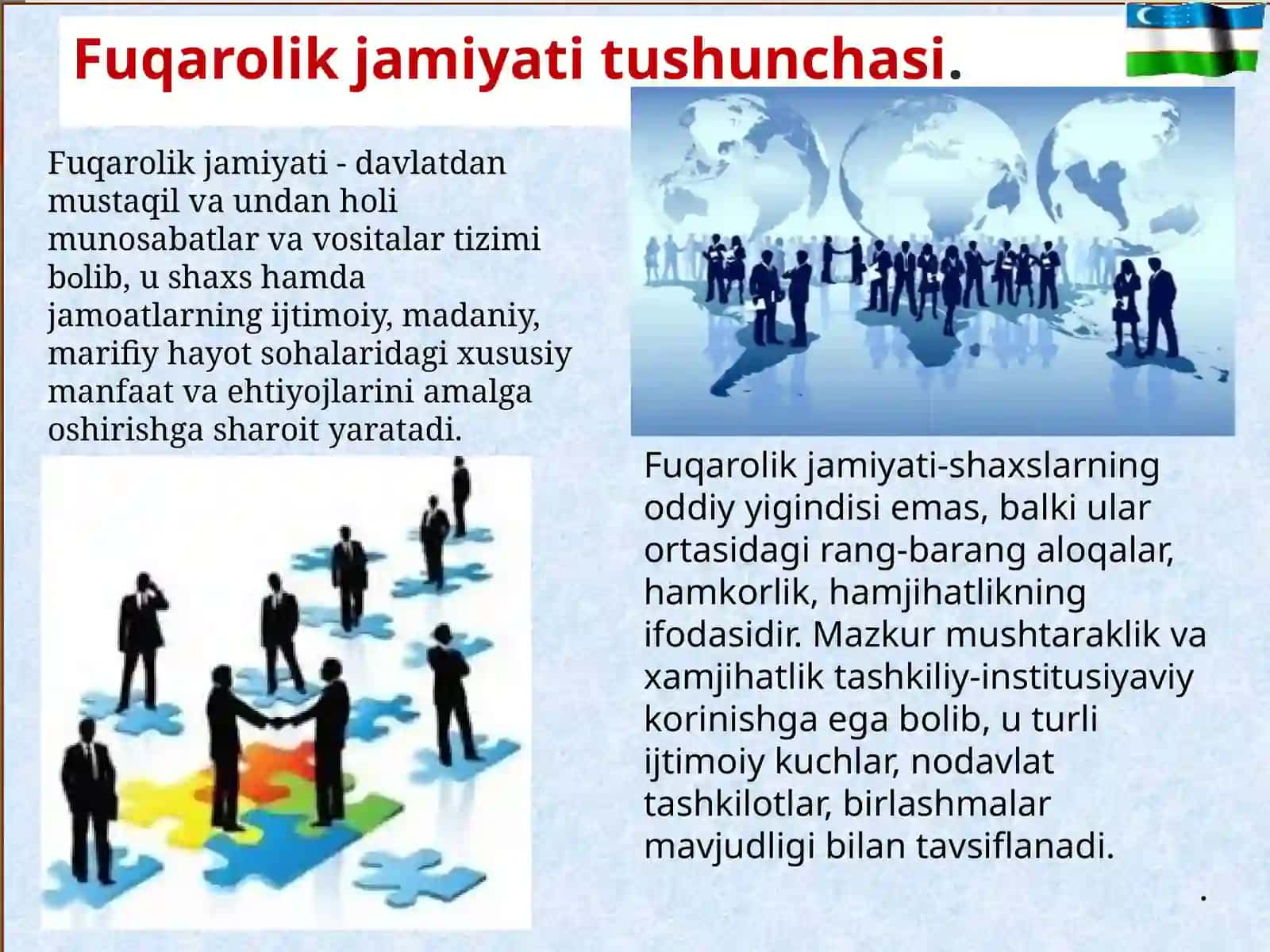 FUQOROLIK JAMIYATINING ASOSIY BELGILARI VA TAMOYILLARI 4