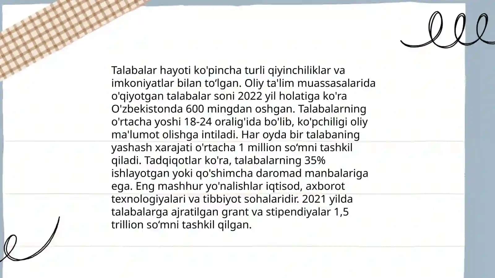 Talabalar leksikasi 4