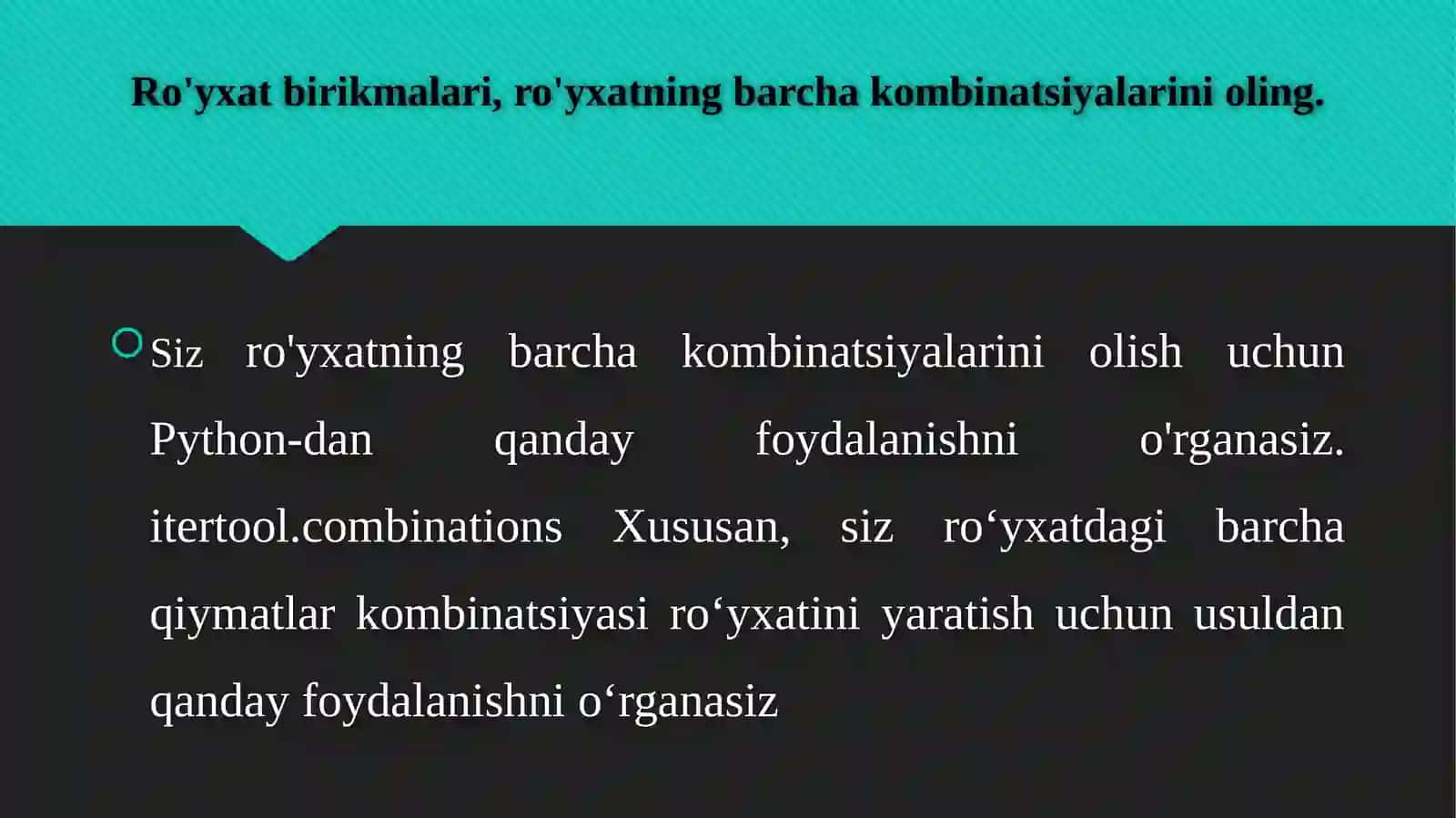 Kombinatorik algoritmlar 4
