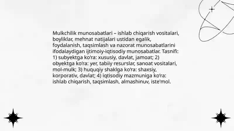 Ijtimoiy-iqtisodiy tizimlar va mulkchilik munosabatlari 4