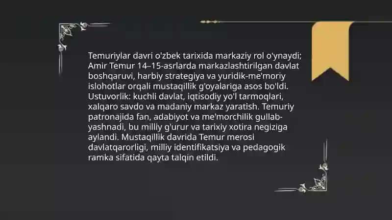 O'zbekiston mustaqillik g'oyalarining tarixiy asoslari 4