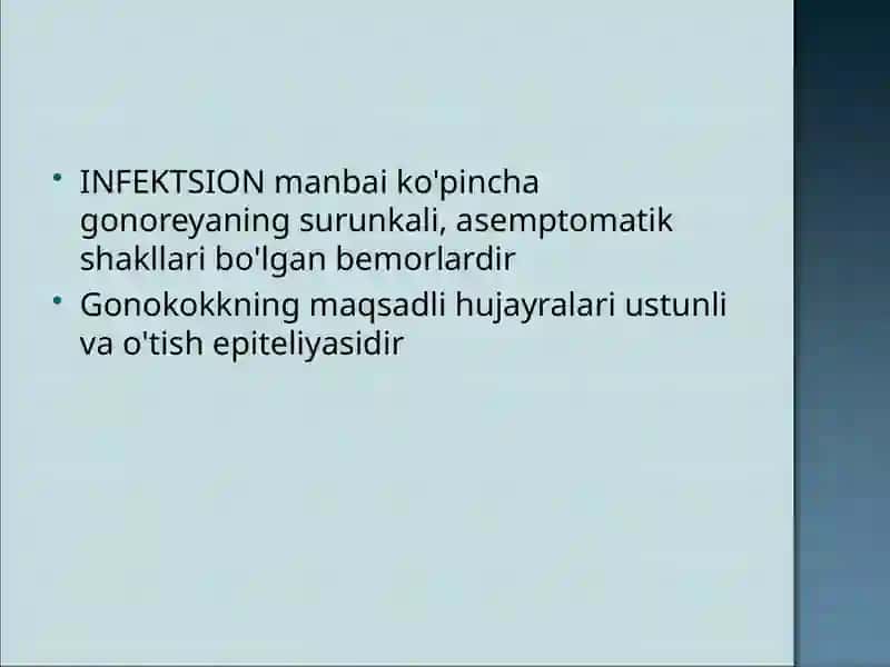 Gonoreya qo'zg'atuvchisi diplococcus Neisseria gonorrhoeae 4