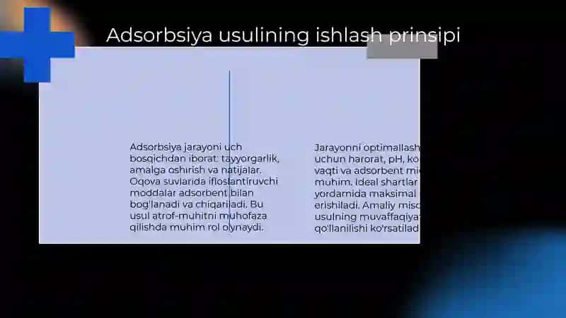 Oqova suvlarini adsorbsiya usulida tozalash 4