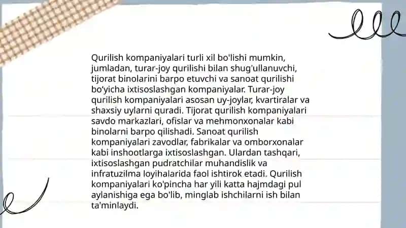 Qurilishning tashkiliy shakllari 4