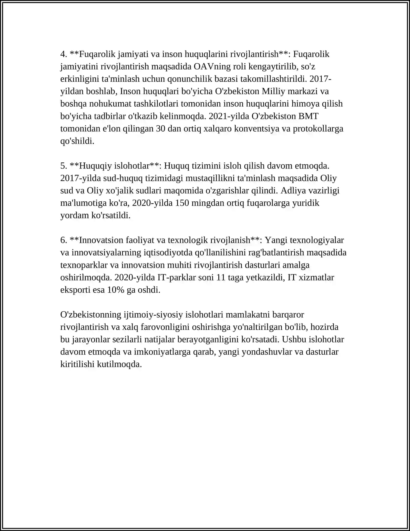 MUSTAQILLIKKA ERISHISH ARAFASIDA O'ZBEKISTONDAGI IJTIMOIY-SIYOSIY JARAYONLAR 4