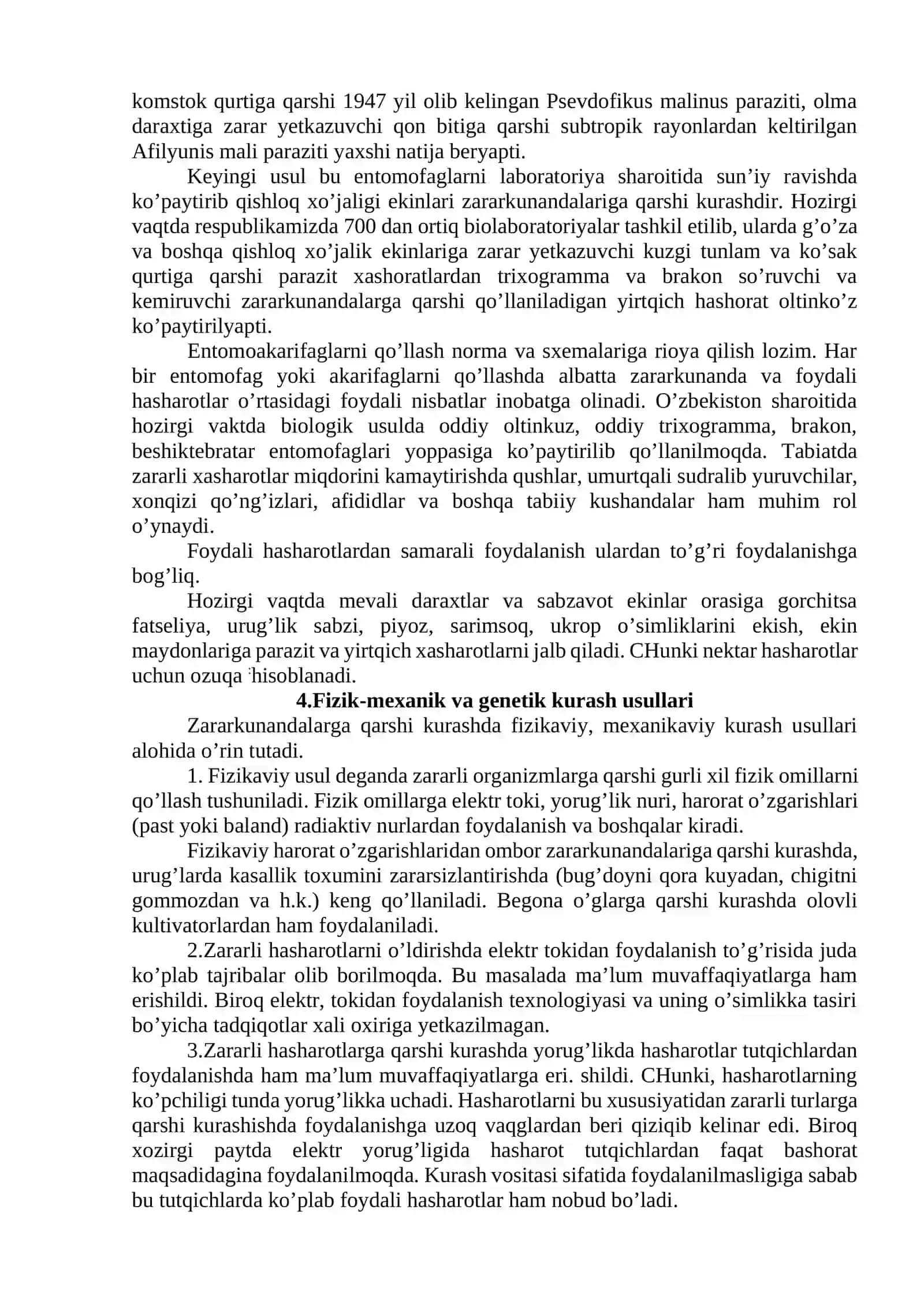 Zararkunandalarga qarshi uyg’unlashgan kurash tizimi 4