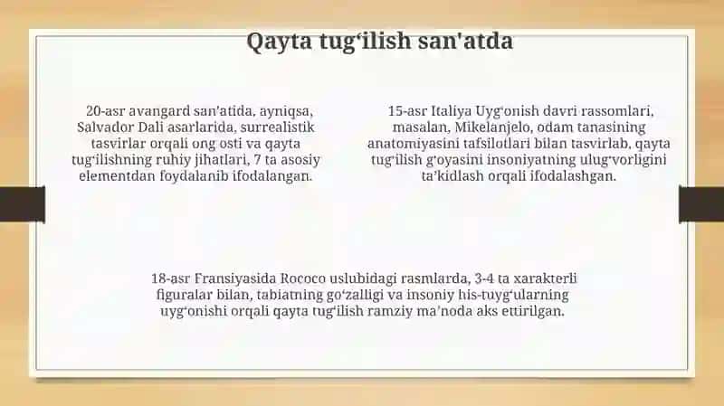 Qayta tugʻilish psixologiyada 4