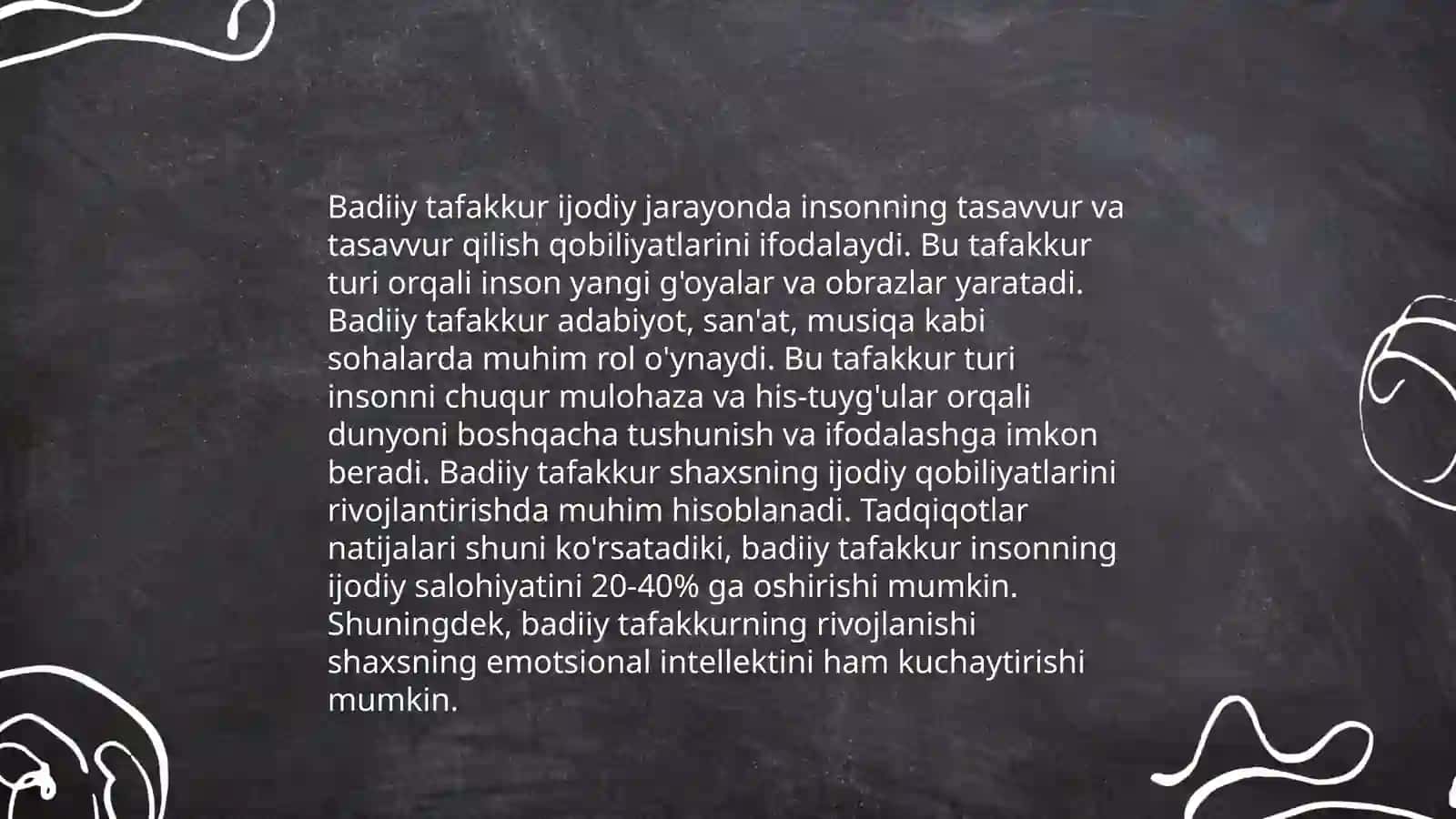 Xalq ijodi na’munalari asosida talabalarning badiiy tafakkurini rivojlantirish texnologiyalari 4