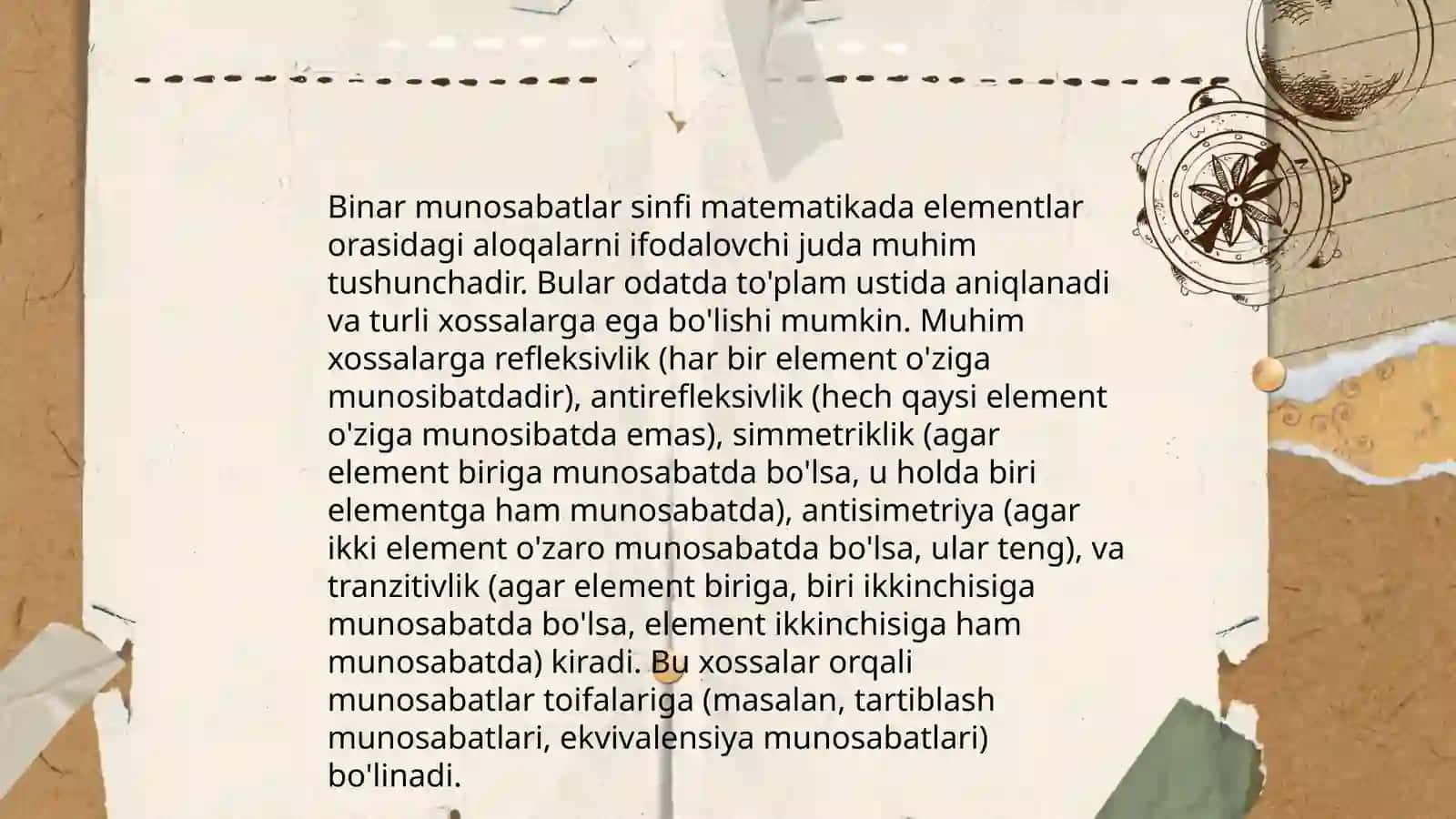 Binar munosabatlarning koʻpaytmasi.Funksiya 4