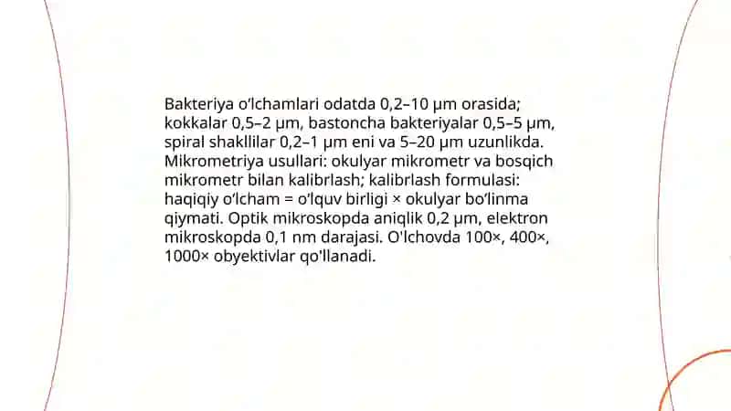 Bakteriyalar morfologiyasini oʻrganish va tekshirish 4
