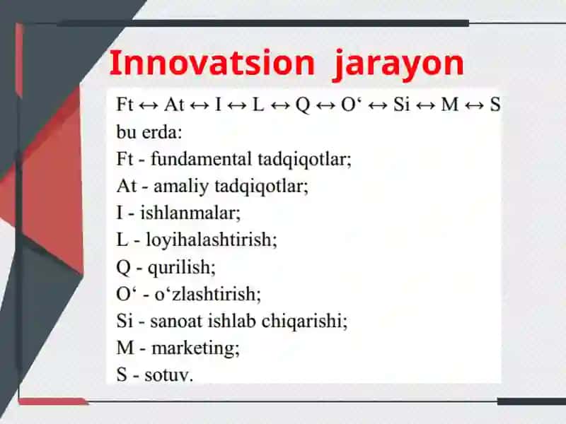 Innovatsion iqtisodiyotni rivojlantirishga ta’sir etuvchi omillar 4