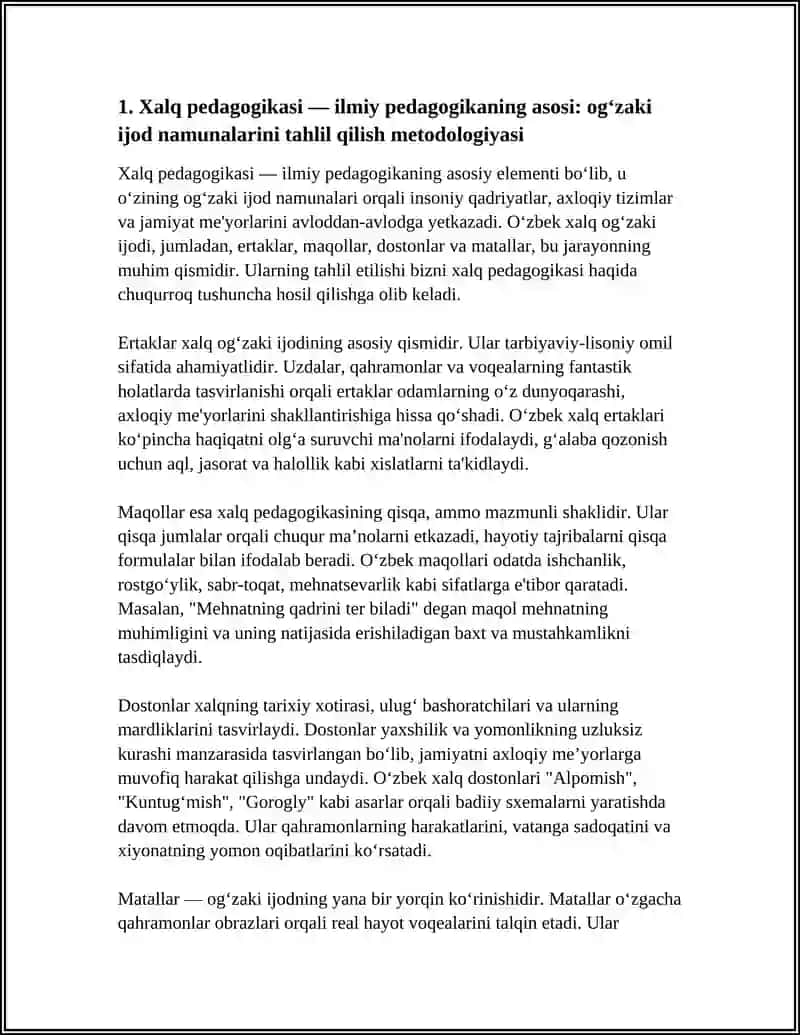 XALQ PEDAGOGIKASI ILMIY PEDAGOGIKANING ASOSI 4