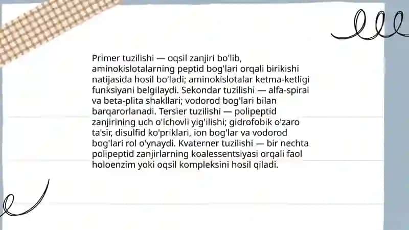 Oqsillar 4