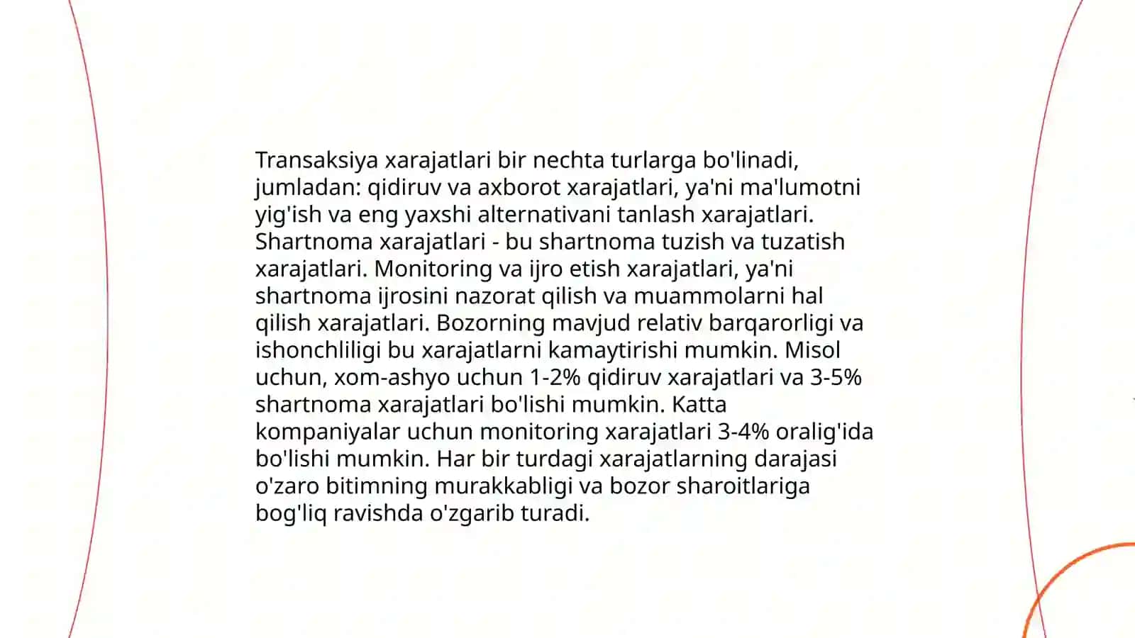 Transaksiya xarajatlari va ularni kamaytirish yo'llari 4