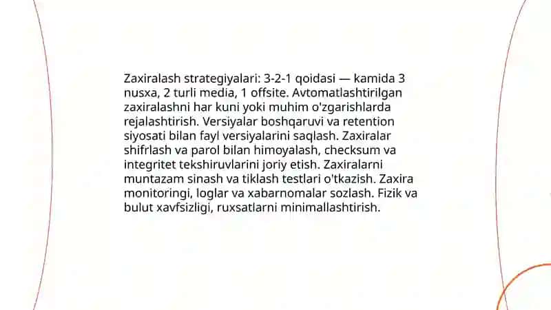 Fayllarni zaxiralash va anti-virus dasturlari 4