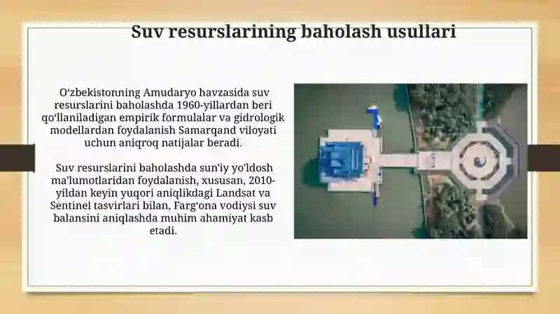 Oʻzbekistonda gidrologiyaning rivojlanishi va hozirgi holati 4