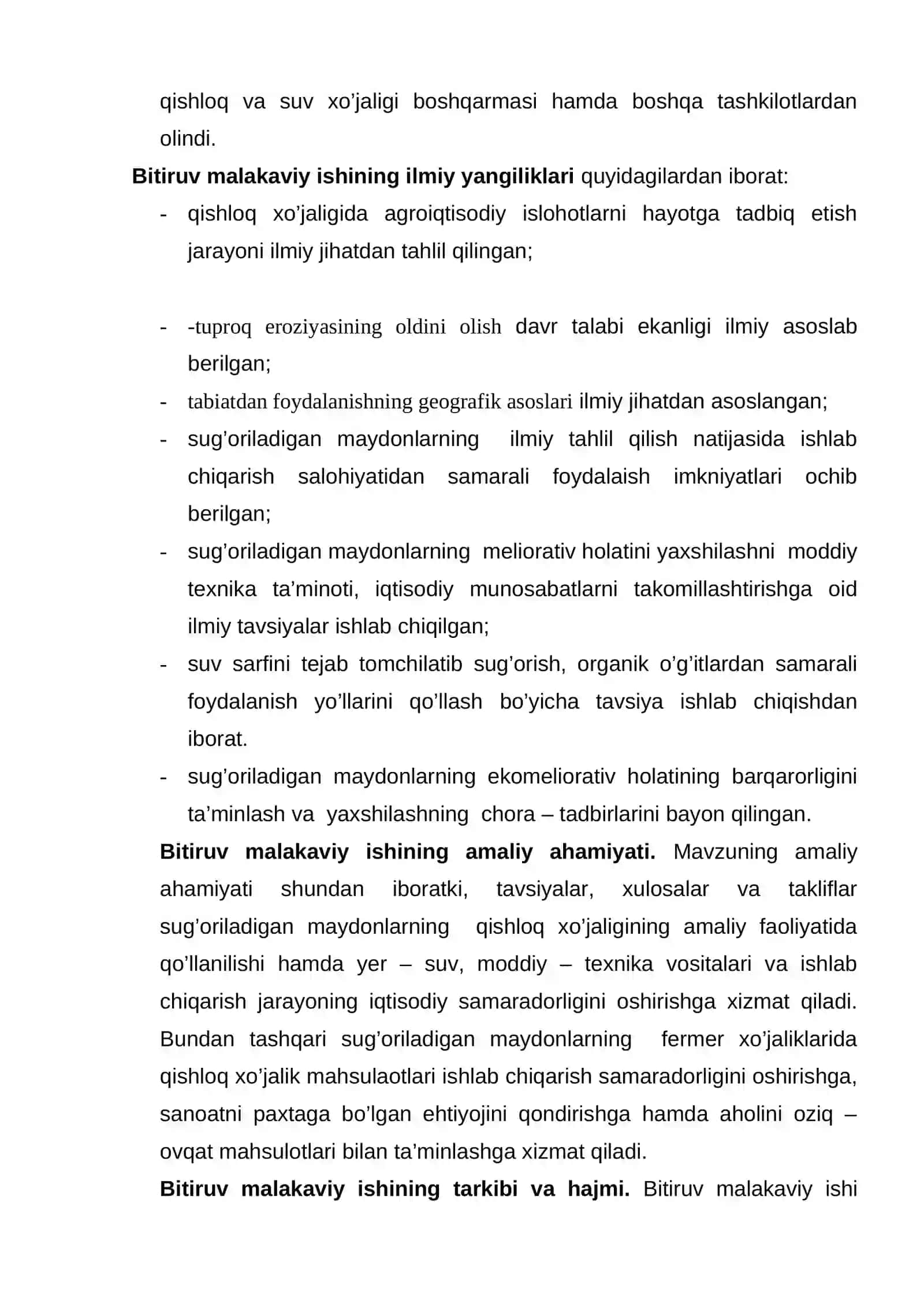 О‘ZBEKISTONNING SUG‘ORILADIGAN HUDUDLARIDA EROZIYA JARAYONLARINING YUZAGA KELISHI 4