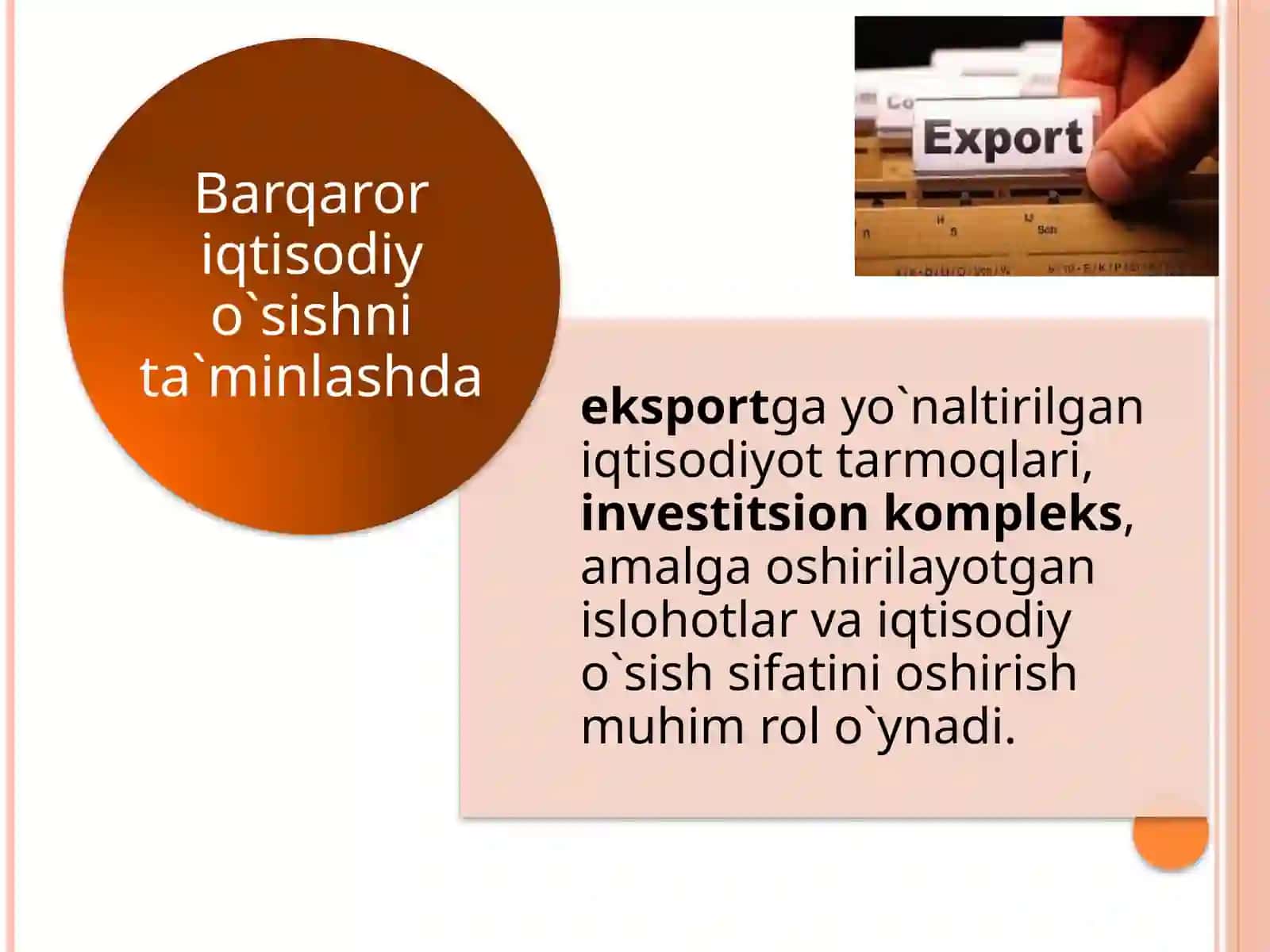 Iqtisodiyo’sishning umumiy tavsifi va Neoklassik modellar 4