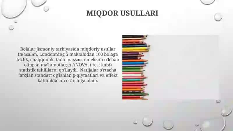 Bolalar jismoniy tarbiyasi fanining tadqiqot metodlari 4