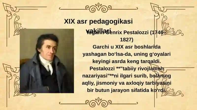 XIX ASRNING 2-YARMI XX ASRLARDA JAHON PEDAGOGIKA FANINING RIVOJI 4