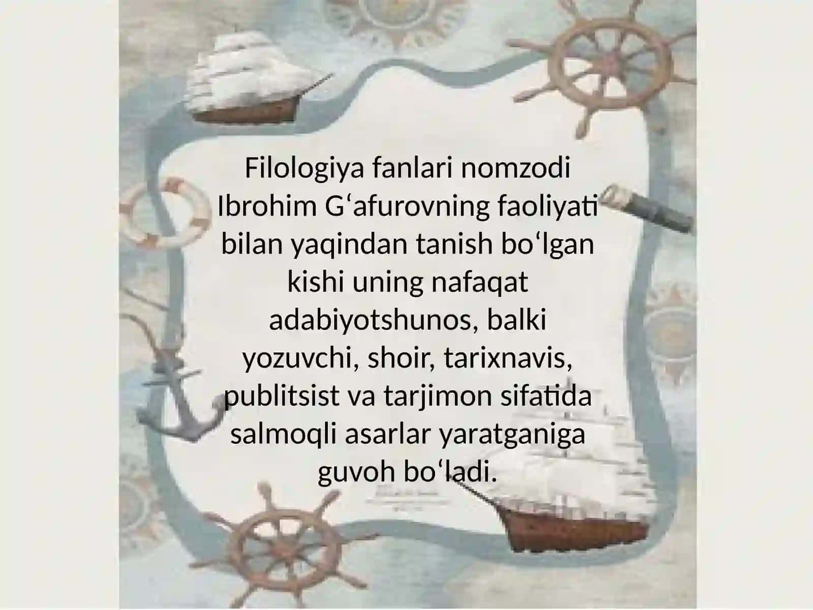 Ibrohim Gʻafurovning Adabiy -tanqidiy qarashlari 4