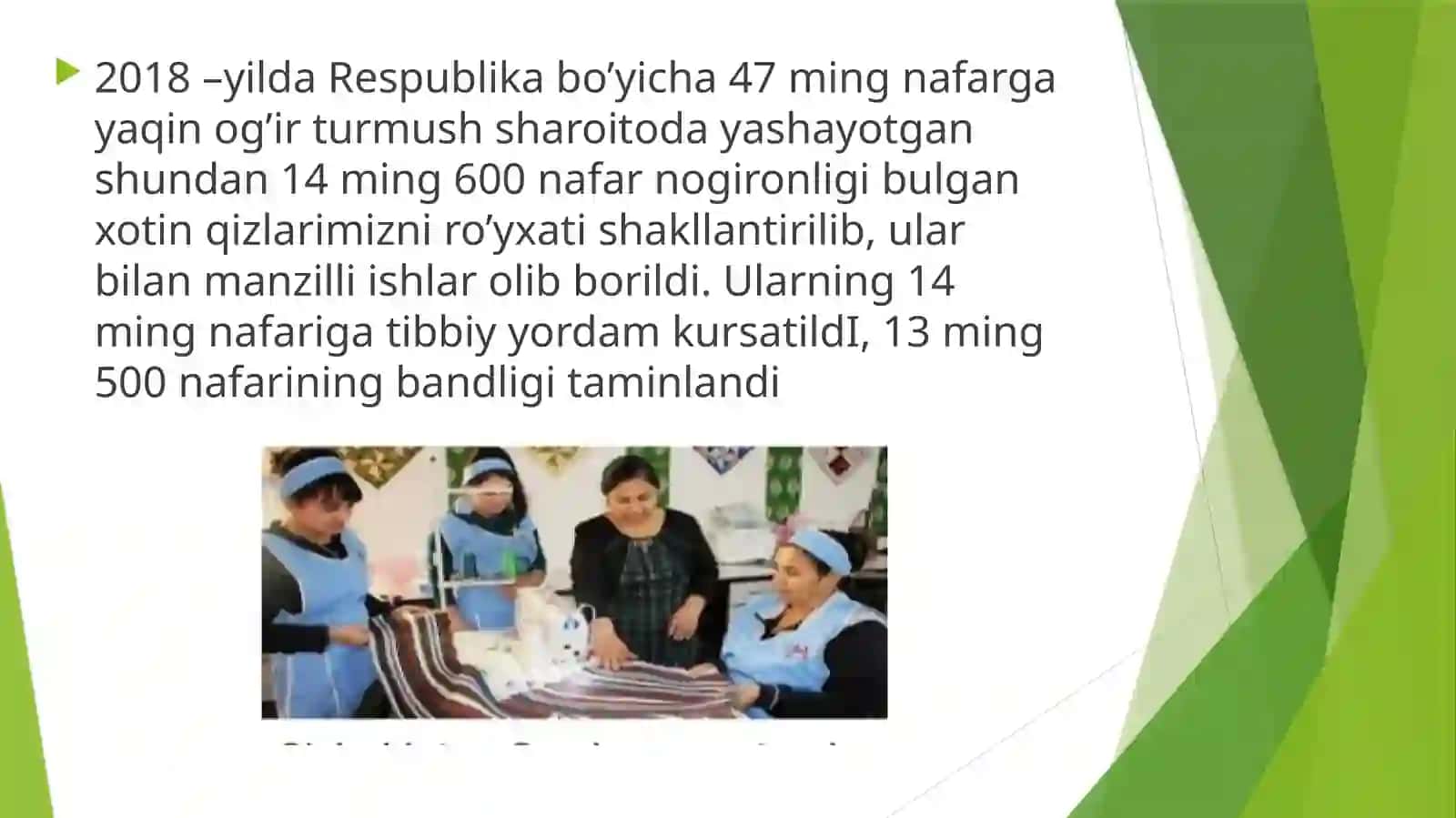 O’zbekistonda xotin-qizlarni ijtimoiy qo’llab quvvatlash tizimi 4
