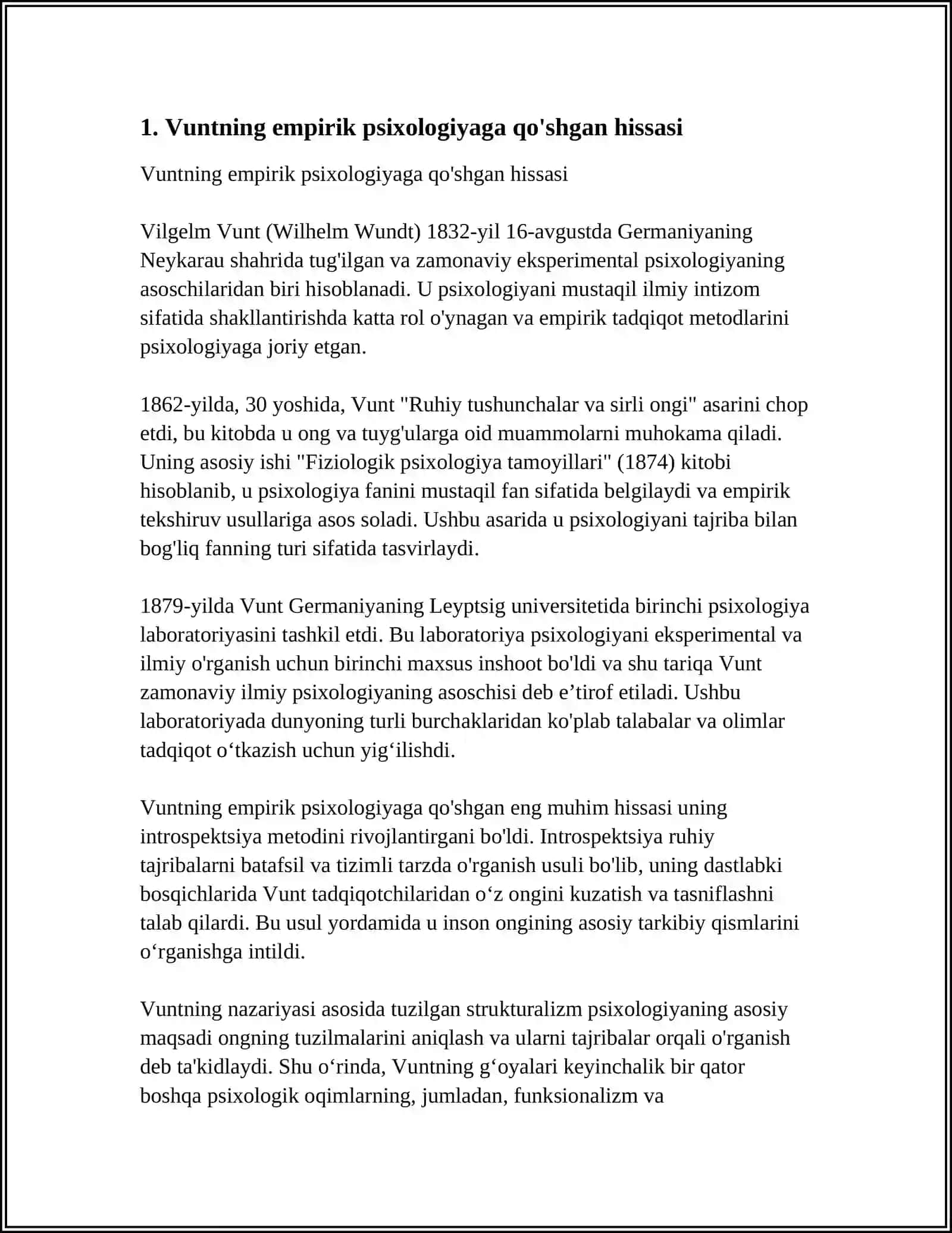 VILGELM VUNDTNING PSIXOLOGIYAGA QÒSHGAN HISSASI 4