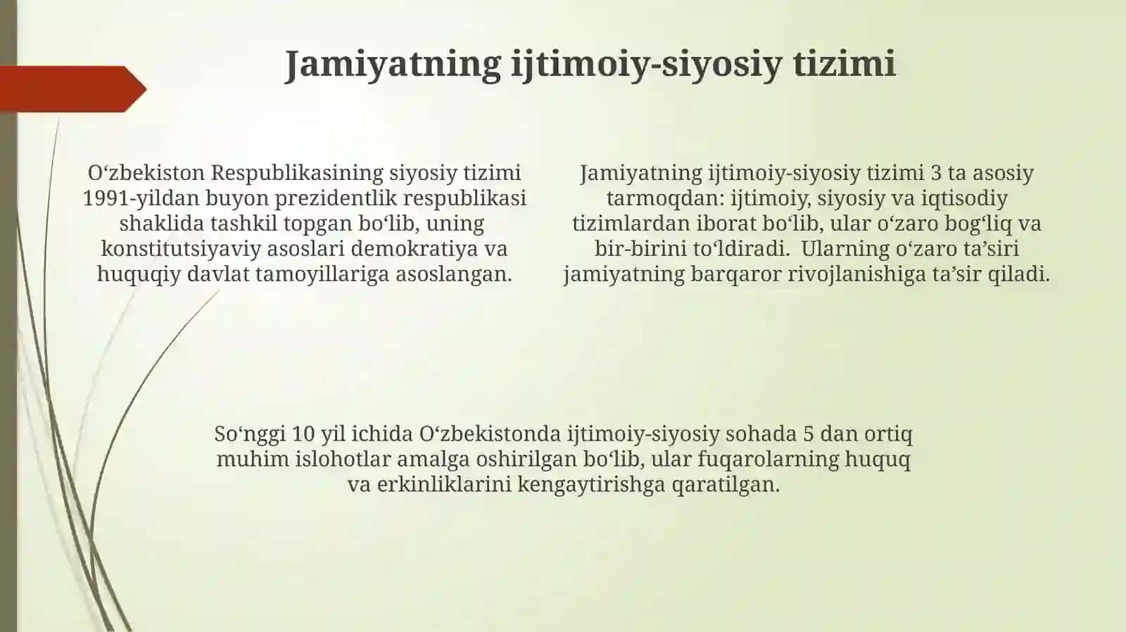 Jamiyatning siyosiy va ijtimoiy-ma'naviy tizimi 4